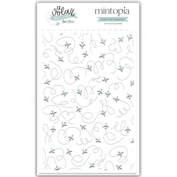 Carpetas de embossing 3"x5" Aviones A volar - Travel Stories Mintopía