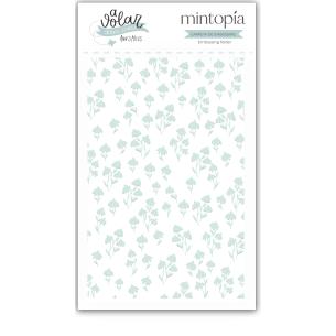 3"x5" Embossing Folders Flowers To Fly - Travel Stories Mintopia