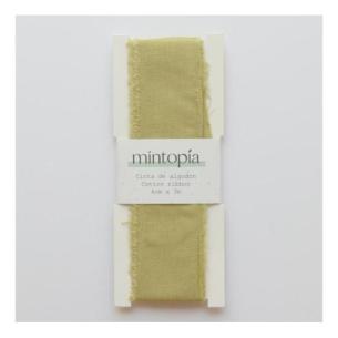 Mintopia cotton ribbon 4 cm x 3 m Pistachio