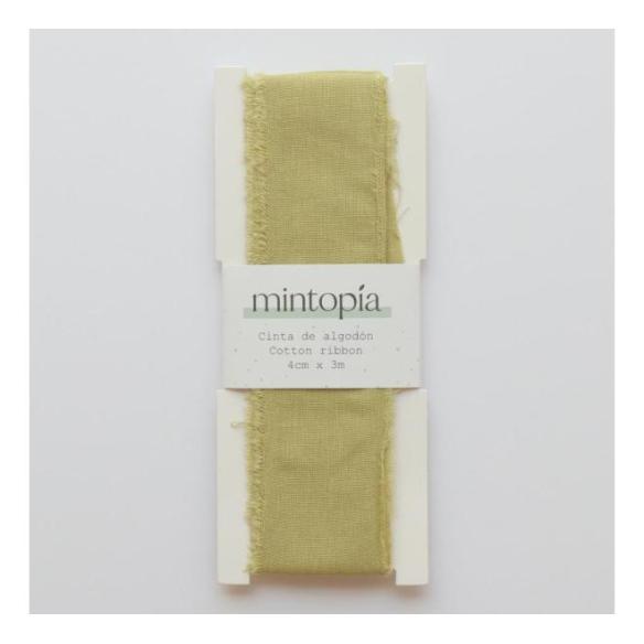 Mintopia cotton ribbon 4 cm x 3 m Pistachio