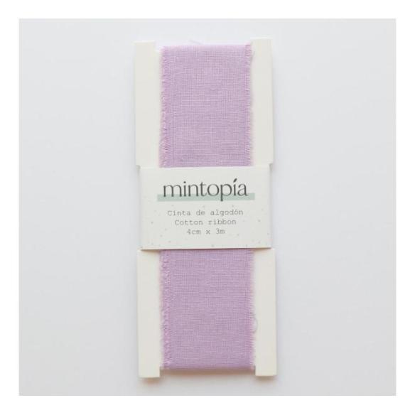 Cinta de algodón Mintopía 4 cm x 3 m Lilac