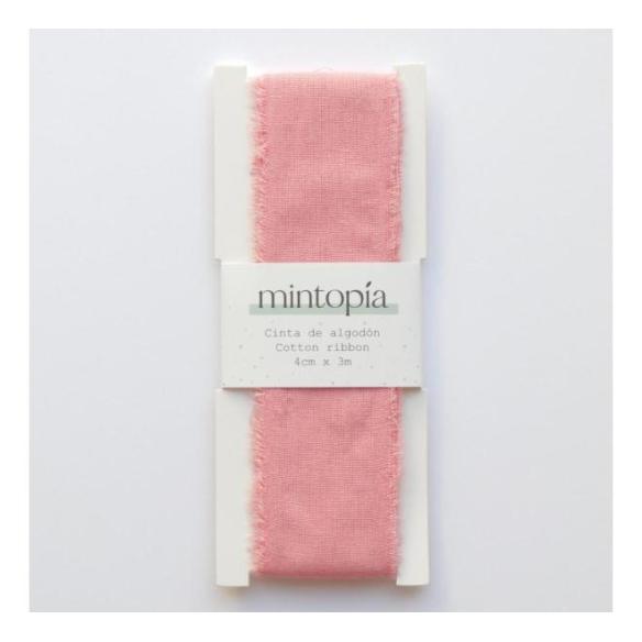 Mintopia cotton ribbon 4 cm x 3 m Ballerina Pink