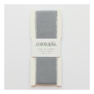 Mintopia cotton ribbon 4 cm x 3 m Grey Blue