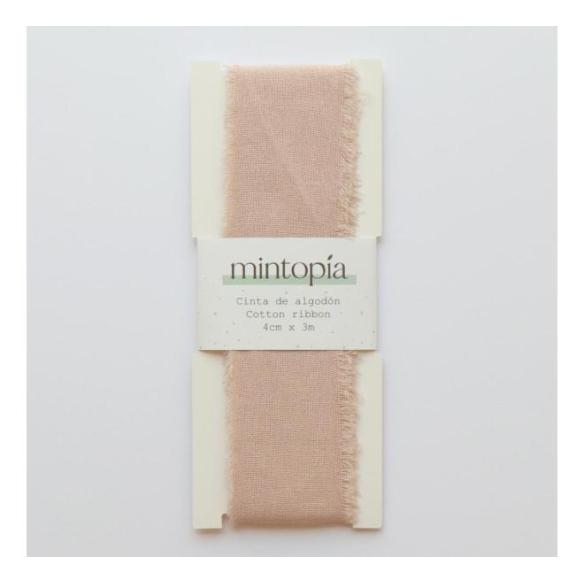 Cinta de algodón Mintopía 4 cm x 3 m Beige