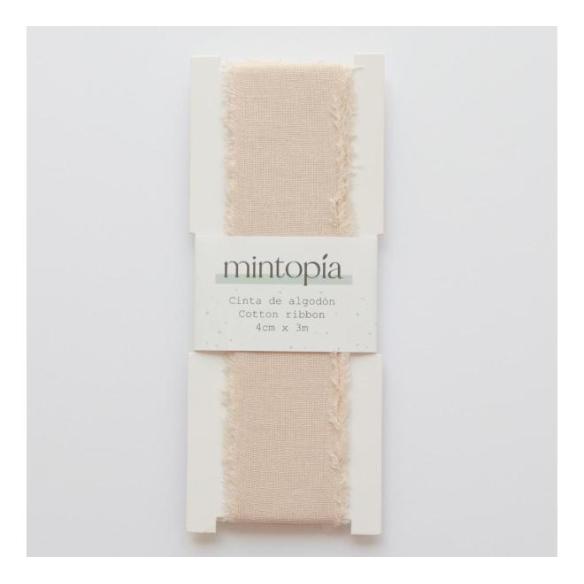 Cinta de algodón Mintopía 4 cm x 3 m Natural