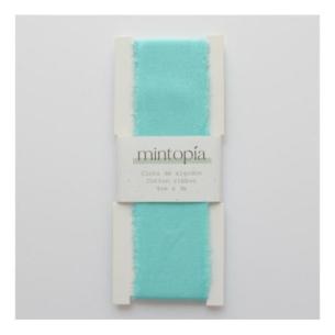 Mintopia cotton ribbon 4 cm x 3 m Beachglass