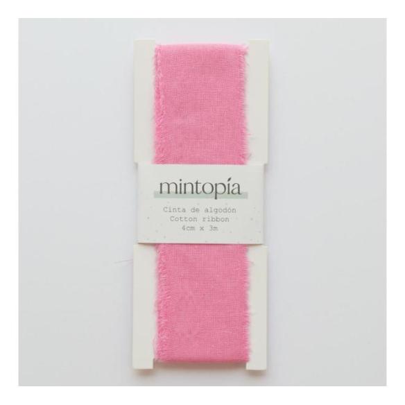 Cinta de algodón Mintopía 4 cm x 3 m Bubblegum