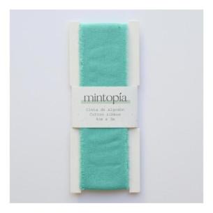 Mintopia cotton ribbon 4 cm x 3 m Caribbean