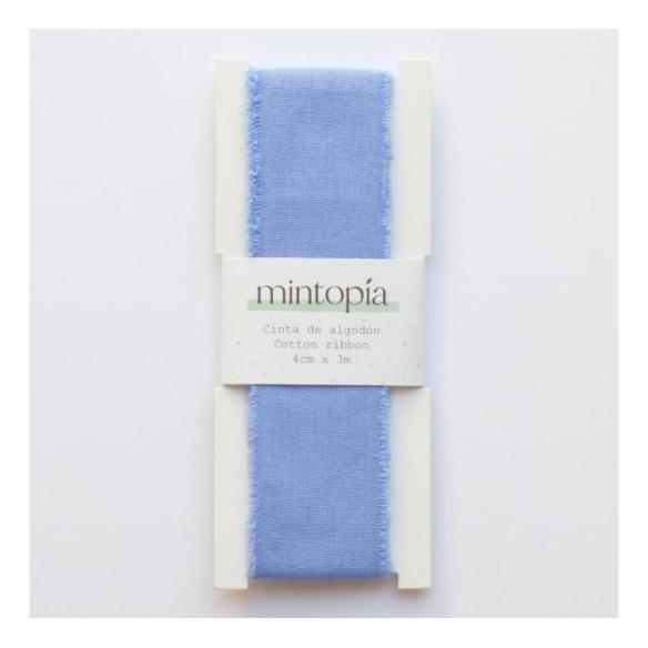Cinta de algodón Mintopía 4 cm x 3 m France Blue