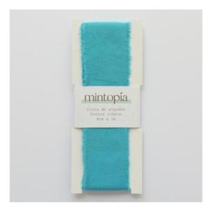 Cinta de algodón Mintopía 4 cm x 3 m Turquoise