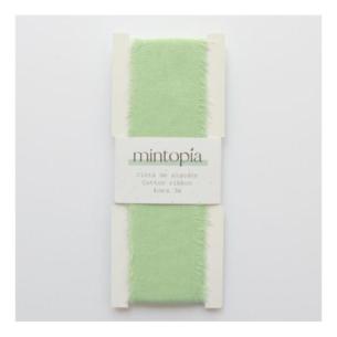 Cinta de algodón Mintopía 4 cm x 3 m Pastel Green