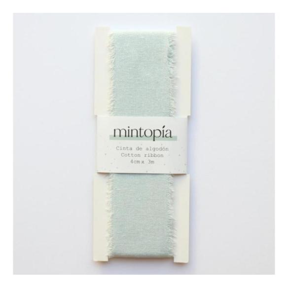 Cinta de algodón Mintopía 4 cm x 3 m Pastel Blue