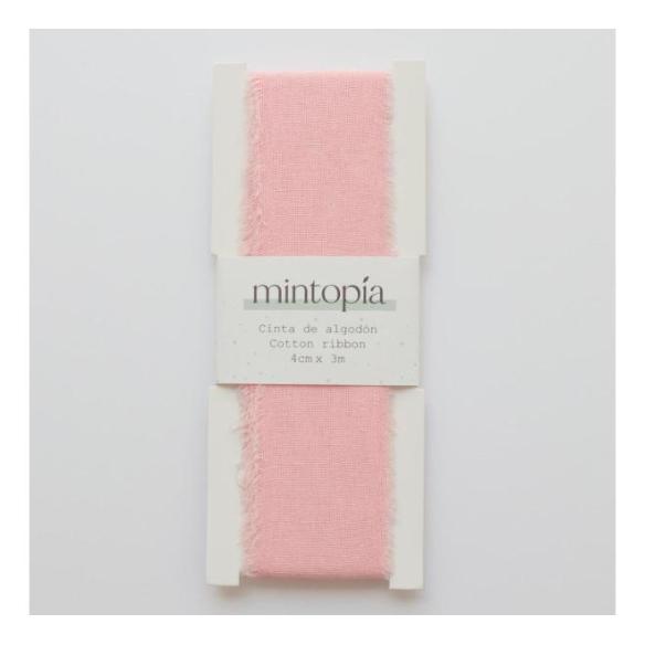 Cinta de algodón Mintopía 4 cm x 3 m Pastel Pink