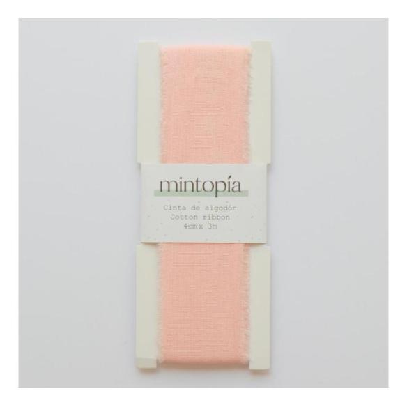 Mintopia cotton ribbon 4 cm x 3 m Pastel Peach