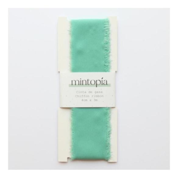 Mintopia gauze tape 4 cm x 3 m Pale teal