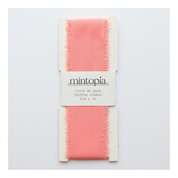 Mintopia gauze ribbon 4 cm x 3 m Ballerina Pink