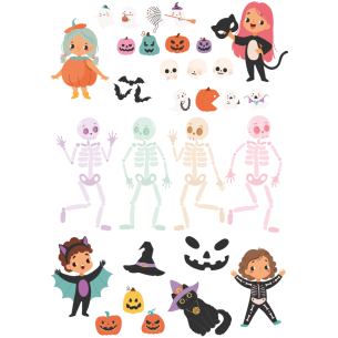 DTF textile transfer sheet size A4 This is Halloween