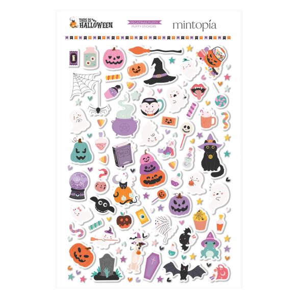 Pegatinas puffy ilustraciones This is Halloween