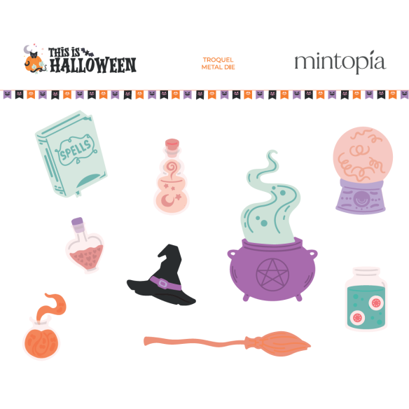 Troquel Cosas de bruja This is Halloween