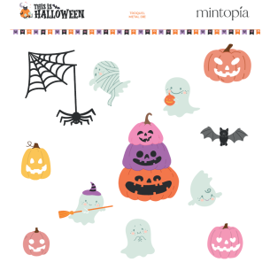 Troquel Calabazas y fantasmas This is Halloween