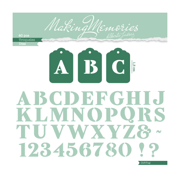 Gift Tag Die - Salted caramel