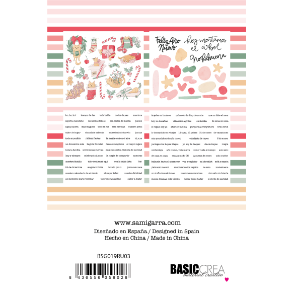 Rub-ons 4 sheets - Glitter