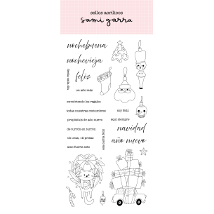 Set Stamps illustration - Glitter