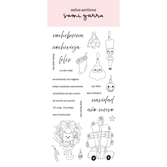 Set Stamps illustration - Glitter