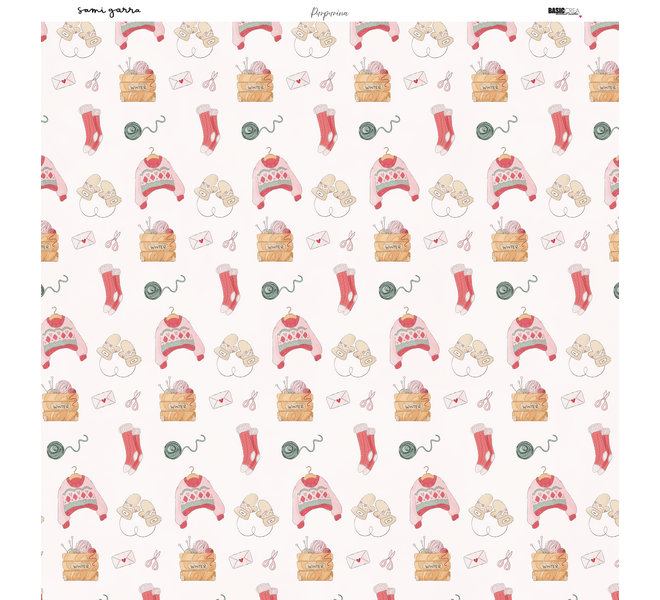 Paper pad 12x12" - Glitter