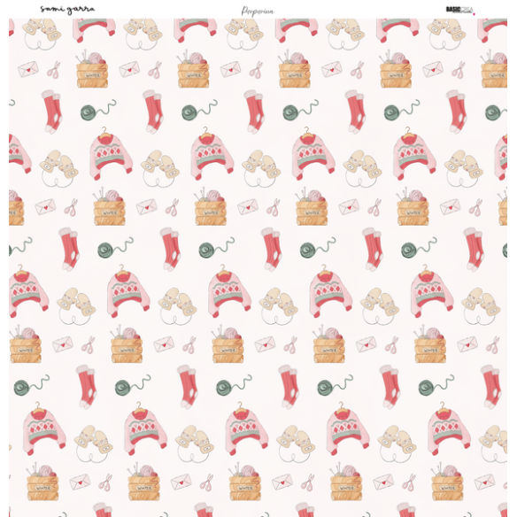 Paper pad 12x12" - Glitter