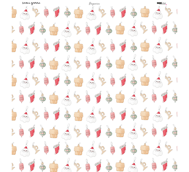 Paper pad 12x12" - Glitter