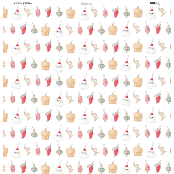 Paper pad 12x12" - Glitter