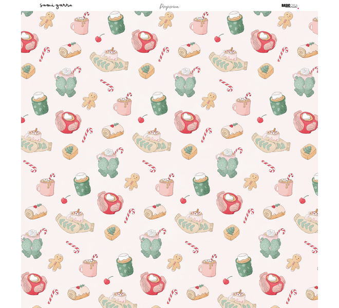 Paper pad 12x12" - Glitter