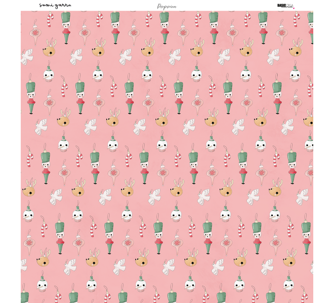 Paper pad 12x12" - Glitter