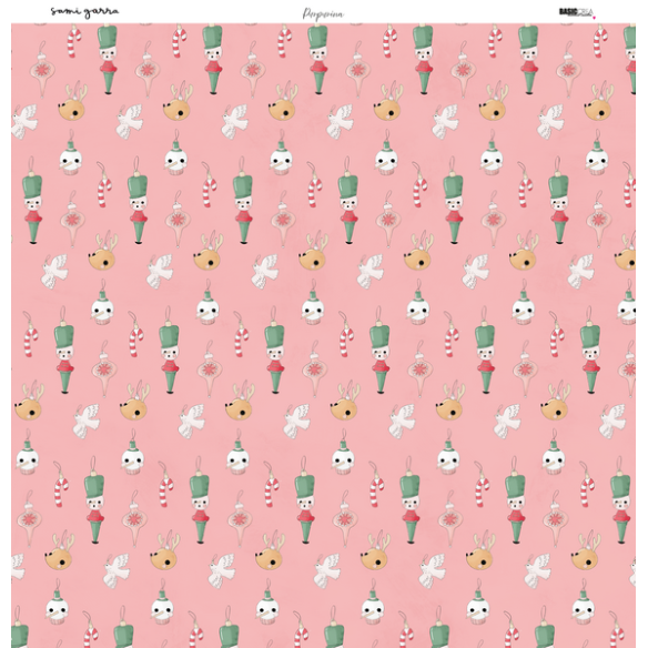 Paper pad 12x12" - Glitter