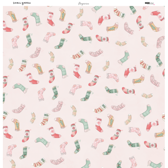 Paper pad 12x12" - Glitter