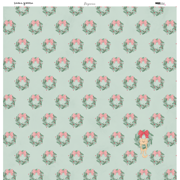 Paper pad 12x12" - Glitter