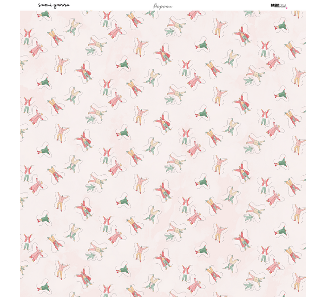 Paper pad 12x12" - Glitter