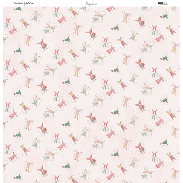 Paper pad 12x12" - Glitter