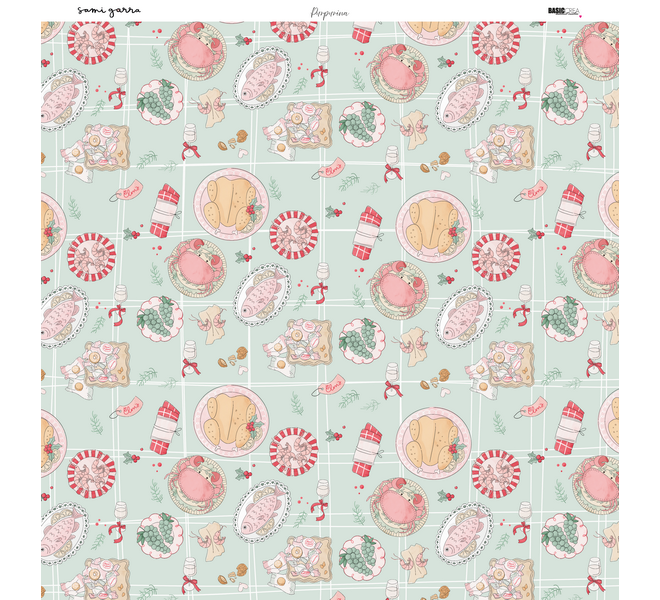 Paper pad 12x12" - Glitter