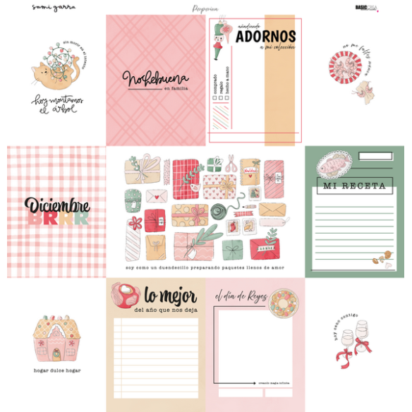 Paper pad 12x12" - Glitter