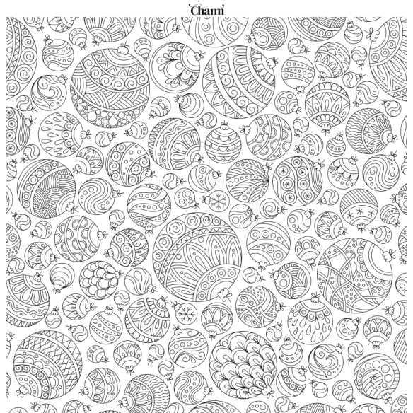 Acetat estampat blanc - Charm