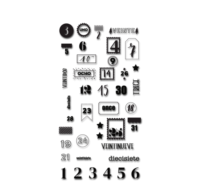 Chipboards adhesivos - Charm