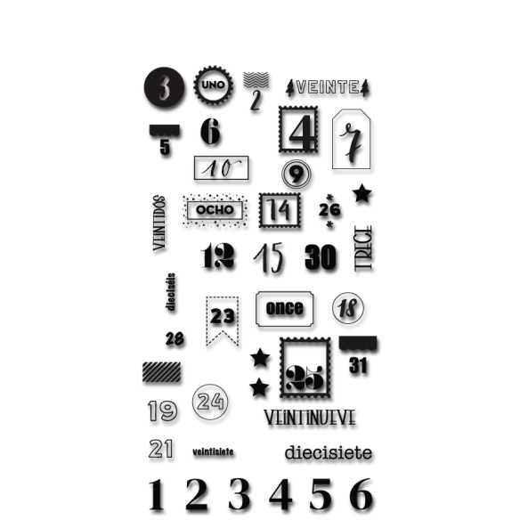 Chipboards adhesivos - Charm