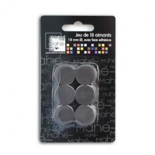 Jeu 18 imanes adhesivos 19 mm