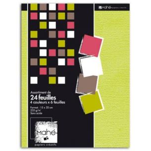 P'tit bloc Mahe 4 colores de Noel 15x20 24f