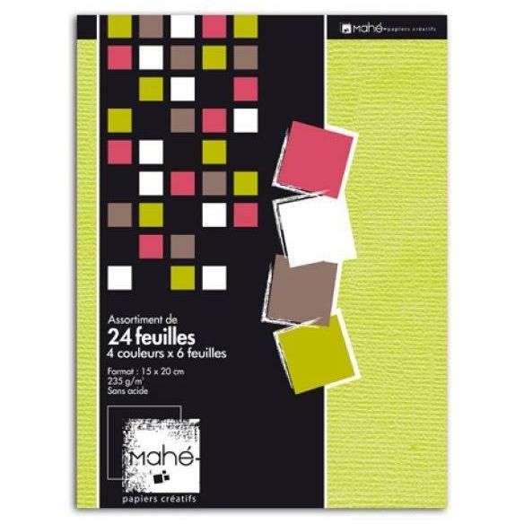 P'tit bloc Mahe 4 colores de Noel 15x20 24f