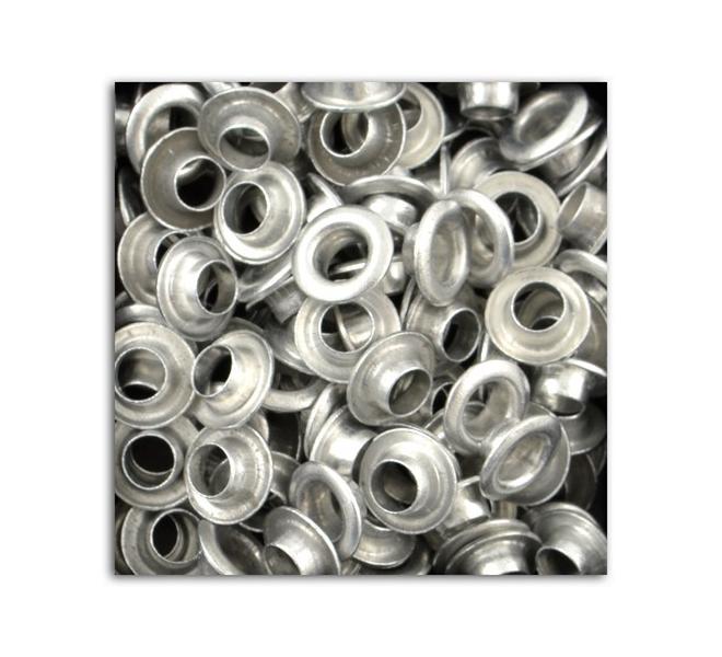 100 OJETES 3/16'' - PLATA