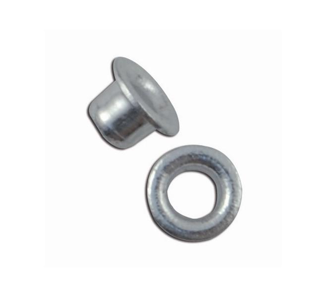 100 OJETES 3/16'' - PLATA