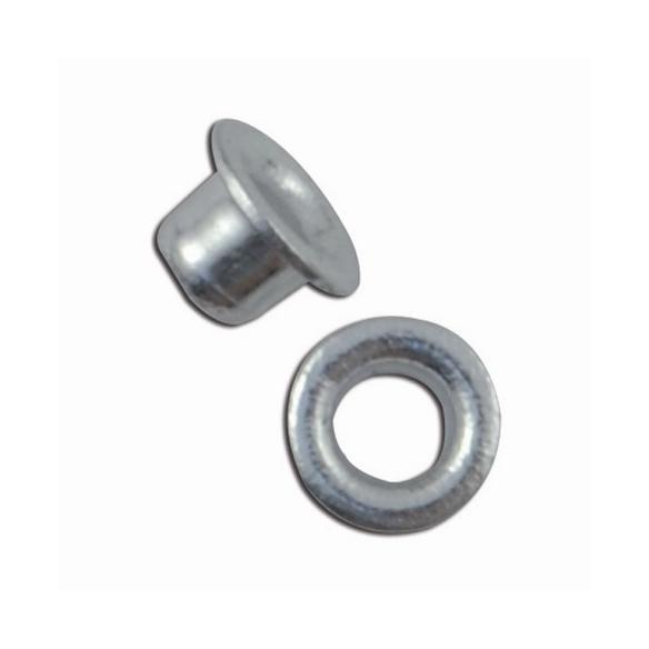 100 OJETES 3/16'' - PLATA